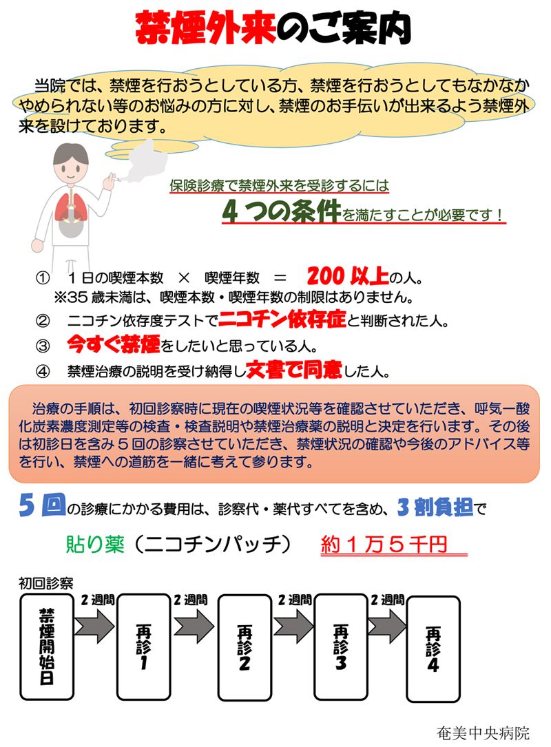 禁煙外来のご案内